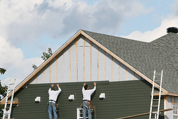 Professional Siding Replacement technician working in Franklinville, NC